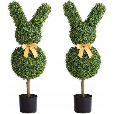 Vevor Sztuczne Drzewko Topiary Królik 2 Szt 914mm Mocne Odporne Na Warunki Vevor Sztuczne Drzewko Topiary Królik 2 Szt 914mm Mocne Odporne Na Warunki