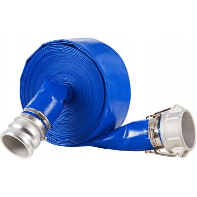 VEVOR WĄŻ PŁASKI 76 2 MM X 15 24 M Z ZACISKAMI I ZŁĄCZEM ALUMINIOWYM MOCNY VEVOR WĄŻ PŁASKI 76 2 MM X 15 24 M Z ZACISKAMI I ZŁĄCZEM ALUMINIOWYM MOCNY