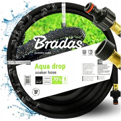 Inny producent Wąż kroplujący nawadniający pocący AQUA DROP 1/2' 30m elastyczny do ogrodu Inny producent Wąż kroplujący nawadniający pocący AQUA DROP 1/2' 30m elastyczny do ogrodu