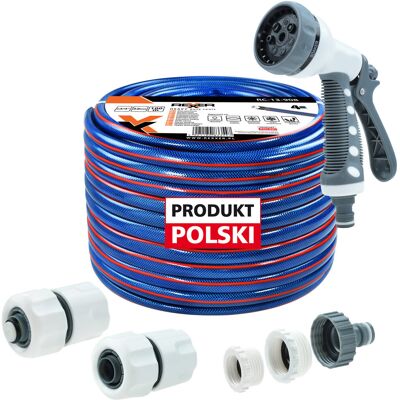 REXXER Wąż Ogrodowy 3/4' 100 M + Złączki + Wielofunkcyjny Pistolet Zraszający REXXER Wąż Ogrodowy 3/4' 100 M + Złączki + Wielofunkcyjny Pistolet Zraszający