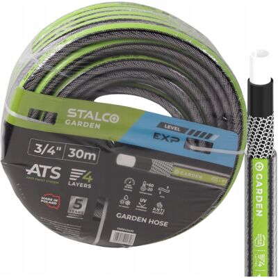 STALCO Wąż ogrodowy 3/4''x25mb nieskrętny, nie plącze się STALCO Wąż ogrodowy 3/4''x25mb nieskrętny, nie plącze się