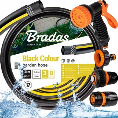 BRADAS Wąż Ogrodowy Nawadniając Mocny 30m 1/2' 3x Złączka Zraszacz Pistolet Zestaw BRADAS Wąż Ogrodowy Nawadniając Mocny 30m 1/2' 3x Złączka Zraszacz Pistolet Zestaw