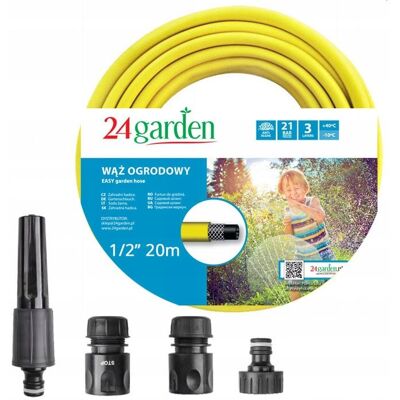 Planta Wąż Zestaw do podlewania ogrodu EASY 1/2'' 20 m 24garden Planta Wąż Zestaw do podlewania ogrodu EASY 1/2'' 20 m 24garden