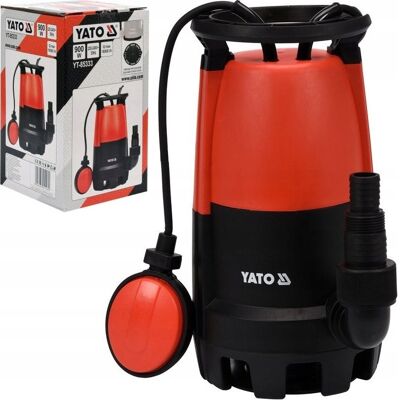 YATO POMPA ZANURZENIOWA WODY BRUDNEJ CZYSTEJ STUDNI 900W 18000 L/h YT-85333 YATO POMPA ZANURZENIOWA WODY BRUDNEJ CZYSTEJ STUDNI 900W 18000 L/h YT-85333