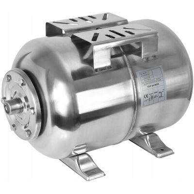 Einbach Zbiornik inox hydroforowy 24l przeponowy pompy do wody hydrofor baniak stal Einbach Zbiornik inox hydroforowy 24l przeponowy pompy do wody hydrofor baniak stal