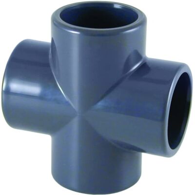 Cepex Złączka krzyżowa PVC-U 63 mm PN16 do instalacji ciśnieniowych Cepex Złączka krzyżowa PVC-U 63 mm PN16 do instalacji ciśnieniowych