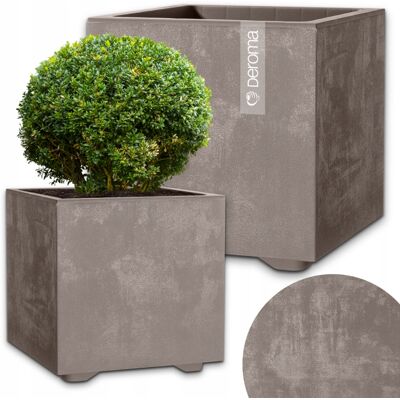 DONICA DONICZKA KWIETNIK DEROMA EFEKT BETONU 39CM CUBO MILLENNIUM PIASKOWA DONICA DONICZKA KWIETNIK DEROMA EFEKT BETONU 39CM CUBO MILLENNIUM PIASKOWA