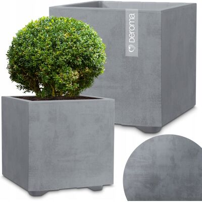 Deroma - Quadro Millennium - 39x39x39 cm - Szary - Planter Deroma - Quadro Millennium - 39x39x39 cm - Szary - Planter
