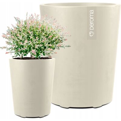 DONICA DONICZKA OKRĄGŁA DEROMA EFEKT BETONU 43,5CM MILLENNIUM PERŁOWA DONICA DONICZKA OKRĄGŁA DEROMA EFEKT BETONU 43,5CM MILLENNIUM PERŁOWA
