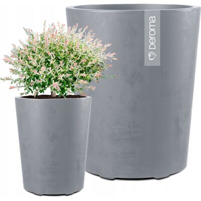 DONICA DONICZKA OKRĄGŁA DEROMA EFEKT BETONU 43,5CM MILLENNIUM SZARA DONICA DONICZKA OKRĄGŁA DEROMA EFEKT BETONU 43,5CM MILLENNIUM SZARA
