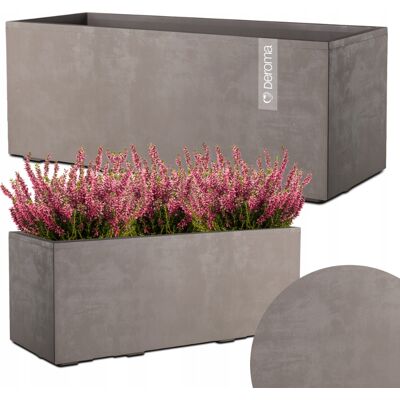 DONICA DONICZKA PROSTOKĄTNA DEROMA EFEKT BETONU 59CM MILLENNIUM PIASKOWA DONICA DONICZKA PROSTOKĄTNA DEROMA EFEKT BETONU 59CM MILLENNIUM PIASKOWA