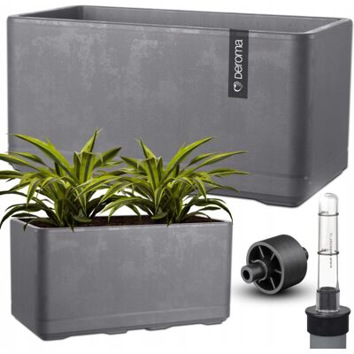 DEROMA - Jardiniere Muret Cosmo - AshGrey - 78 cm - Planter DEROMA - Jardiniere Muret Cosmo - AshGrey - 78 cm - Planter
