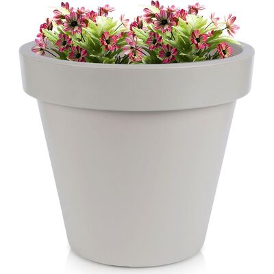 Koopman Duża DONICZKA OGRODOWA donica zewnętrzna plastikowa okrągła 39x35 cm Koopman Duża DONICZKA OGRODOWA donica zewnętrzna plastikowa okrągła 39x35 cm