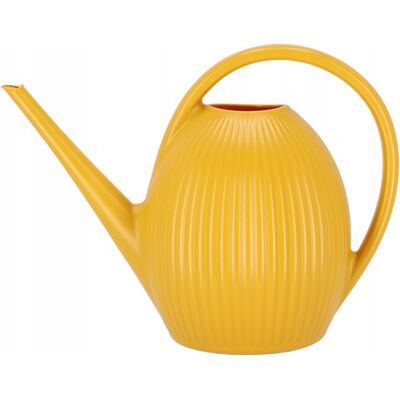 Esschert Design Konewka ogrodowa 9,5 l żółta żebrowana do podlewania kwiatów Esschert Design Konewka ogrodowa 9,5 l żółta żebrowana do podlewania kwiatów