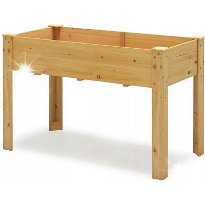 COSTWAY Podwyższona grządka ogrodowa Skrzynia ogrodowa 120 x 60 x 82 cm COSTWAY Podwyższona grządka ogrodowa Skrzynia ogrodowa 120 x 60 x 82 cm