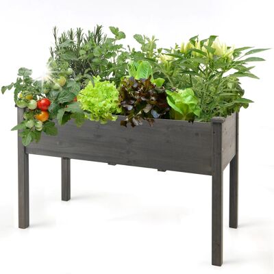 COSTWAY Podwyższona skrzynia do sadzenia Grządka do roślin 125 x 59 x 76 cm COSTWAY Podwyższona skrzynia do sadzenia Grządka do roślin 125 x 59 x 76 cm