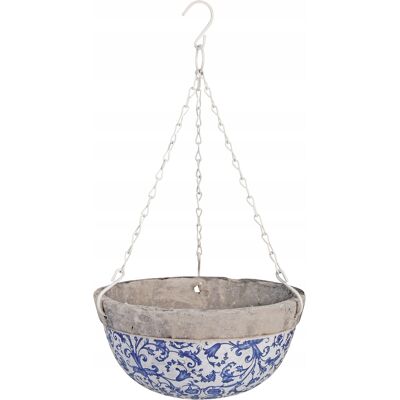 Esschert Design Postarzana Doniczka Donica wisząca Kamienna Betonowa Vintage kwietnik Esschert Design Postarzana Doniczka Donica wisząca Kamienna Betonowa Vintage kwietnik