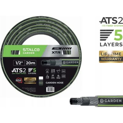 WĄŻ OGRODOWY ATS 1/2 20M 5 WARSTW XTR STALCO GARDEN MOCNY ODPORNY NA UV WĄŻ OGRODOWY ATS 1/2 20M 5 WARSTW XTR STALCO GARDEN MOCNY ODPORNY NA UV