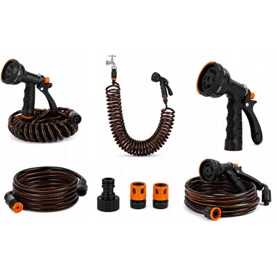 WĄŻ SPIRALNY 15M BRADAS SPRING FLEX PISTOLET 9 FUNKCJI ZESTAW DO PODLEWANIA WĄŻ SPIRALNY 15M BRADAS SPRING FLEX PISTOLET 9 FUNKCJI ZESTAW DO PODLEWANIA