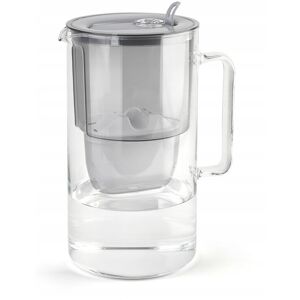 Dzbanek filtrujący szklany Aquaphor Glass 2,5l z wkładem Maxfor+ H, szary Dzbanek filtrujący szklany Aquaphor Glass 2,5l z wkładem Maxfor+ H, szary
