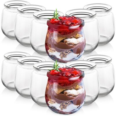 Artemis 12x Słoiki Szklane Słoiczki Pojemniki Pucharki Kubki na Jogurt Desery 200ml Artemis 12x Słoiki Szklane Słoiczki Pojemniki Pucharki Kubki na Jogurt Desery 200ml