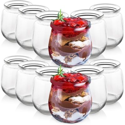Artemis 12x Słoiki Szklane Słoiczki Pojemniki Pucharki Kubki na Jogurt Desery 300ml Artemis 12x Słoiki Szklane Słoiczki Pojemniki Pucharki Kubki na Jogurt Desery 300ml