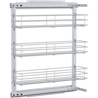 VMP 3-poziomowy wysuwany kosz druciany, srebrny, 47x15,5x55,5 cm VMP 3-poziomowy wysuwany kosz druciany, srebrny, 47x15,5x55,5 cm