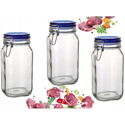Banquet 3x SŁOIK POJEMNIK hermetyczny 1,5 L BORMIOLI FIDO na żywność kapustę grzyby Banquet 3x SŁOIK POJEMNIK hermetyczny 1,5 L BORMIOLI FIDO na żywność kapustę grzyby