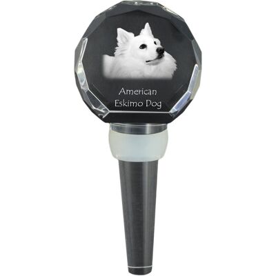 ART American Eskimo Dog, American Spitz - kryształowa zatyczka do butelki, wyjątkowy korek do wina ze zdjęciem, personalizowany prezent dla sommeliera m.. ART American Eskimo Dog, American Spitz - kryształowa zatyczka do butelki, wyjątkowy korek do wina ze zdjęciem, personalizowany prezent dla sommeliera m..