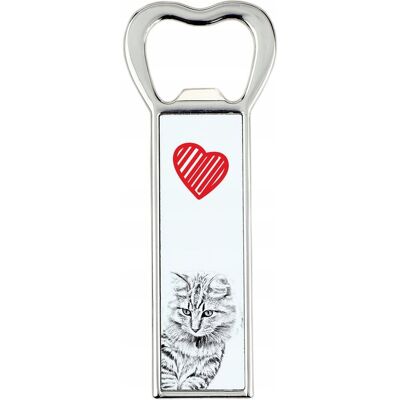 ART Amerykański Bobtail - Otwieracz Do Butelek Z Kotem, Personalizowany Otwiera ART Amerykański Bobtail - Otwieracz Do Butelek Z Kotem, Personalizowany Otwiera