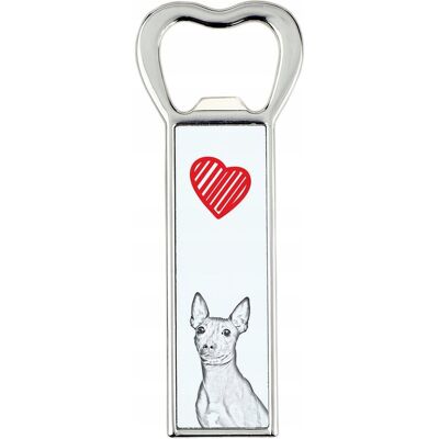 ART Amerykański Terier Bezwłosy - Otwieracz Do Butelek Z Psem, Personalizowany ART Amerykański Terier Bezwłosy - Otwieracz Do Butelek Z Psem, Personalizowany