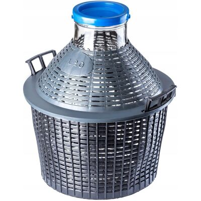 KADAX BALON BUTLA GĄSIOR NA WINO W KOSZU Z ZAKRĘTKĄ 20 L KADAX BALON BUTLA GĄSIOR NA WINO W KOSZU Z ZAKRĘTKĄ 20 L