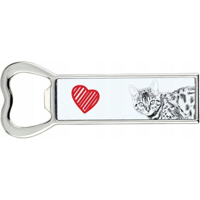 ART Bengalski - Otwieracz Do Butelek Z Kotem, Personalizowany Otwieracz Na Lodó ART Bengalski - Otwieracz Do Butelek Z Kotem, Personalizowany Otwieracz Na Lodó