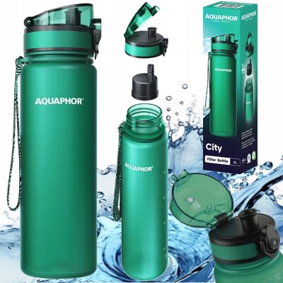 Bidon butelka + wkład filtrujący Aquaphor City 1l butelkowa zieleń Bidon butelka + wkład filtrujący Aquaphor City 1l butelkowa zieleń
