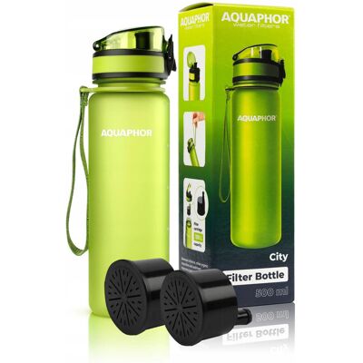 Bidon Filtr Butelka Aquaphor City Zielona + 2 Wkłady Bidon Filtr Butelka Aquaphor City Zielona + 2 Wkłady