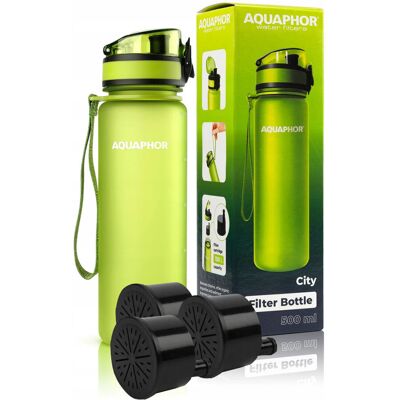 Bidon Filtr Butelka Aquaphor City Zielona + 3 Wkłady Bidon Filtr Butelka Aquaphor City Zielona + 3 Wkłady
