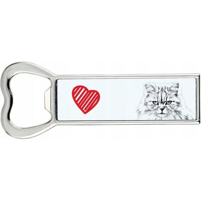 ART Brytyjski Długowłosy - Otwieracz Do Butelek Z Kotem, Personalizowany Otwier ART Brytyjski Długowłosy - Otwieracz Do Butelek Z Kotem, Personalizowany Otwier