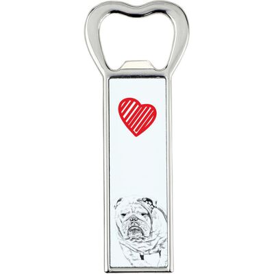 Buldog angielski, Bulldog - otwieracz do butelek z psem, personalizowany otwieracz na lodówkę, wyjątkowy upominek dla mężczyzny marki Art-Dog Buldog angielski, Bulldog - otwieracz do butelek z psem, personalizowany otwieracz na lodówkę, wyjątkowy upominek dla mężczyzny marki Art-Dog