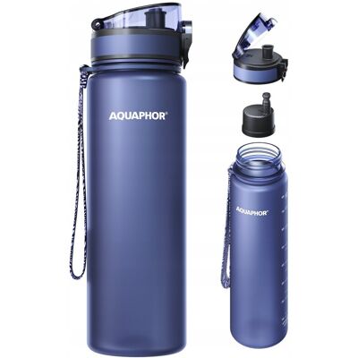 Butelka filtrująca Aquaphor City 800ml, granatowa Butelka filtrująca Aquaphor City 800ml, granatowa