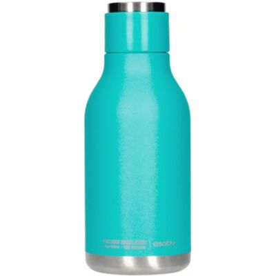 Butelka termiczna Asobu Urban 460 ml, turkusowa Butelka termiczna Asobu Urban 460 ml, turkusowa