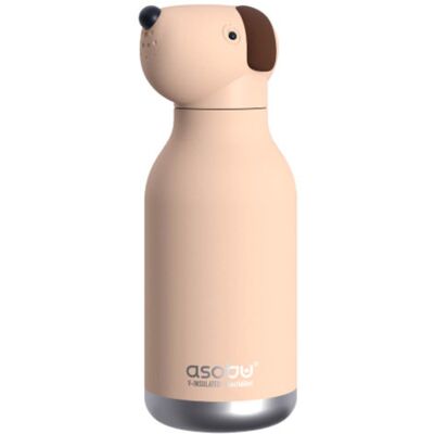 Butelka Termiczna Dziecięca Asobu Bestie Bottle 0,46 L - Beige Dog Butelka Termiczna Dziecięca Asobu Bestie Bottle 0,46 L - Beige Dog