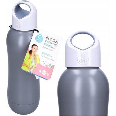 Butelka Termiczna Termos Dafi Shape Plus 0,48L Szara Butelka Termiczna Termos Dafi Shape Plus 0,48L Szara