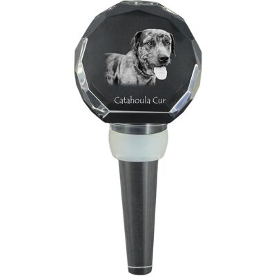 Catahoula Leopard Dog - kryształowa zatyczka do butelki, wyjątkowy korek do wina ze zdjęciem, personalizowany prezent dla sommeliera marki Art-Dog Catahoula Leopard Dog - kryształowa zatyczka do butelki, wyjątkowy korek do wina ze zdjęciem, personalizowany prezent dla sommeliera marki Art-Dog