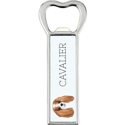 ART Cavalier King Charles Spaniel -otwieracz do butelek ze zdjęciem i napisem ART Cavalier King Charles Spaniel -otwieracz do butelek ze zdjęciem i napisem