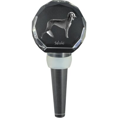 Chart perski, Saluki I - kryształowa zatyczka do butelki, wyjątkowy korek do wina ze zdjęciem, personalizowany prezent dla sommeliera marki Art-Dog Chart perski, Saluki I - kryształowa zatyczka do butelki, wyjątkowy korek do wina ze zdjęciem, personalizowany prezent dla sommeliera marki Art-Dog