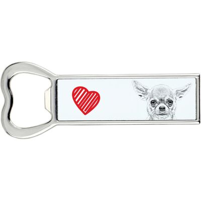 Chihuahua krótkowłosy - otwieracz do butelek z psem, personalizowany otwieracz na lodówkę, wyjątkowy upominek dla mężczyzny marki Art-Dog Chihuahua krótkowłosy - otwieracz do butelek z psem, personalizowany otwieracz na lodówkę, wyjątkowy upominek dla mężczyzny marki Art-Dog