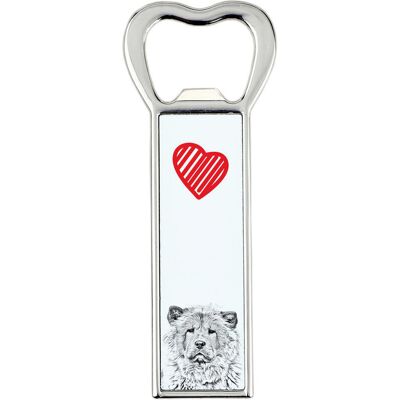 Chow Chow - otwieracz do butelek z psem, personalizowany otwieracz na lodówkę, wyjątkowy upominek dla mężczyzny marki Art-Dog Chow Chow - otwieracz do butelek z psem, personalizowany otwieracz na lodówkę, wyjątkowy upominek dla mężczyzny marki Art-Dog