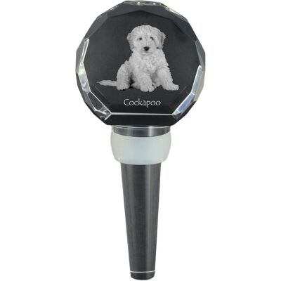 ART Cockapoo, Cockerpoo, Spoodle - kryształowa zatyczka do butelki, wyjątkowy korek do wina ze zdjęciem, personalizowany prezent dla sommeliera marki Ar.. ART Cockapoo, Cockerpoo, Spoodle - kryształowa zatyczka do butelki, wyjątkowy korek do wina ze zdjęciem, personalizowany prezent dla sommeliera marki Ar..