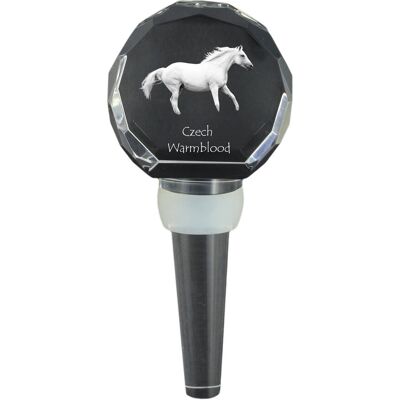 ART Czeski koń pełnej krwi angielskiej - kryształowa zatyczka do butelki z koniem, wyjątkowy korek do wina ze zdjęciem, personalizowany prezent dla somm.. ART Czeski koń pełnej krwi angielskiej - kryształowa zatyczka do butelki z koniem, wyjątkowy korek do wina ze zdjęciem, personalizowany prezent dla somm..