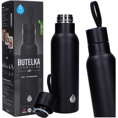 Dafi, Butelka Termiczna, 490 Ml, Czarna Dafi, Butelka Termiczna, 490 Ml, Czarna
